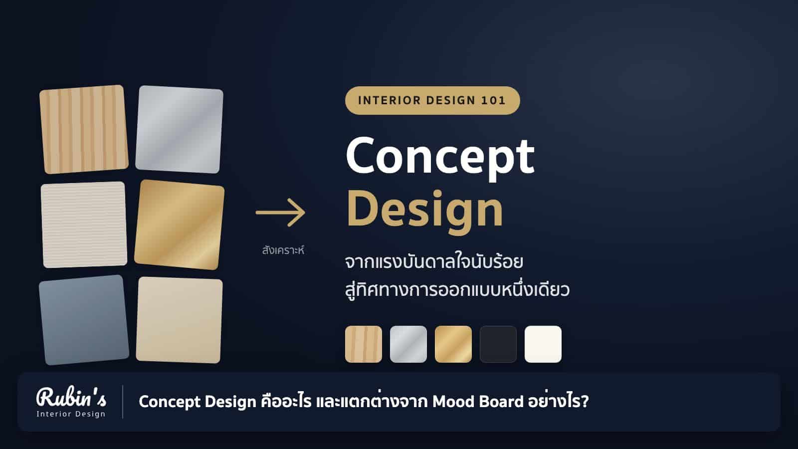 Concept Design คืออะไร และแตกต่างจาก Mood Board อย่างไร?